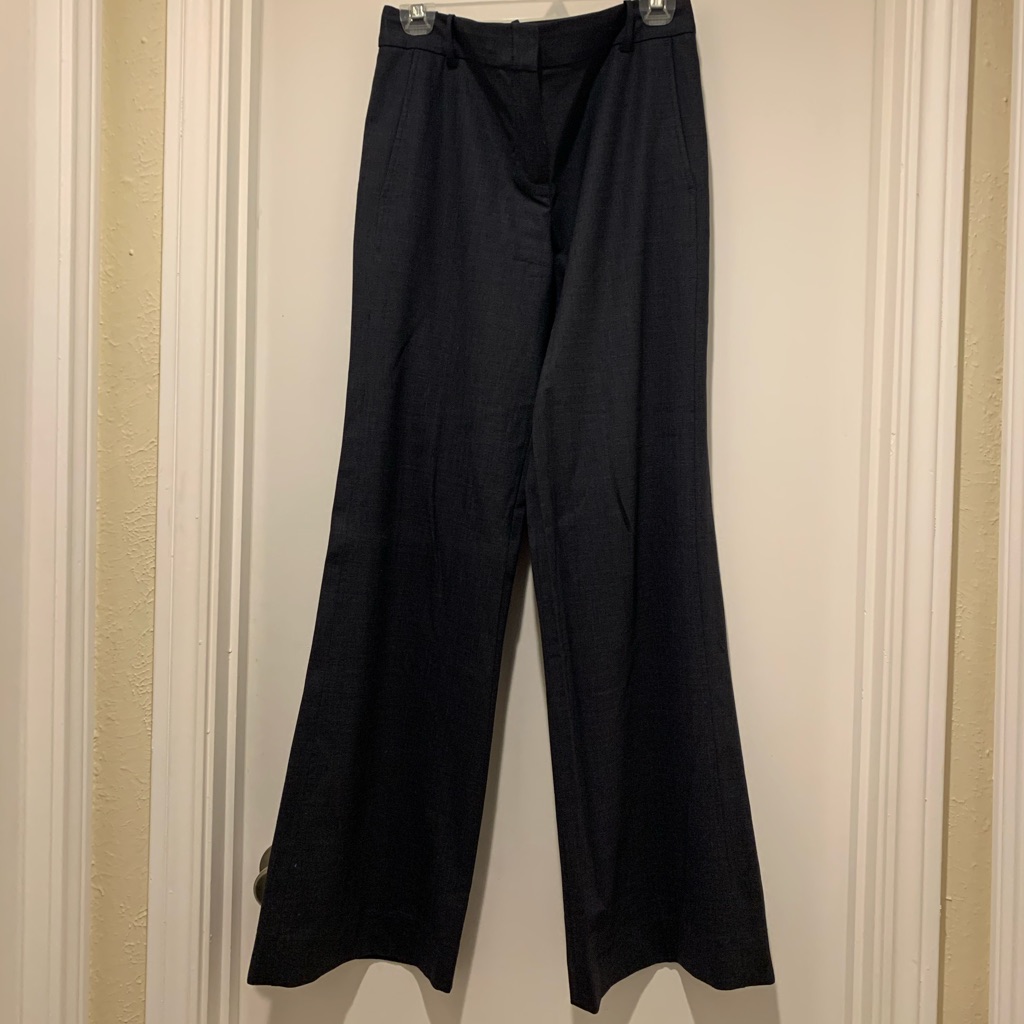 Bcbgmaxazria Grey Wide Leg Professional Pants